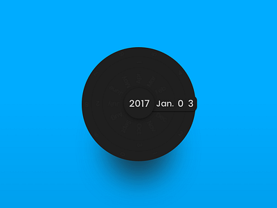 Calendar - Day 038 #DailyUi calendar concept dailyui round sphere