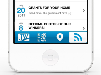 Mobile App - details app iphone clean franck gaudin mobile app ui white blue app windows and doors