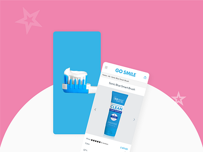Go Smile Web Design 2 app clean design ecommerce graphic design productdesign ui ux webdesign website
