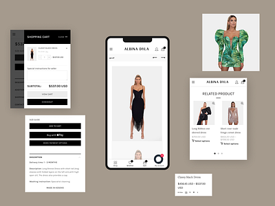 Albina Dyla Web Design 2 app brand branding clean craft design fashion luxury productdesign ui unique ux webdesign worldwide