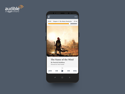 Minimal Audible Amazon Concept audiobook minimal player s8 samsungs8 ui ux