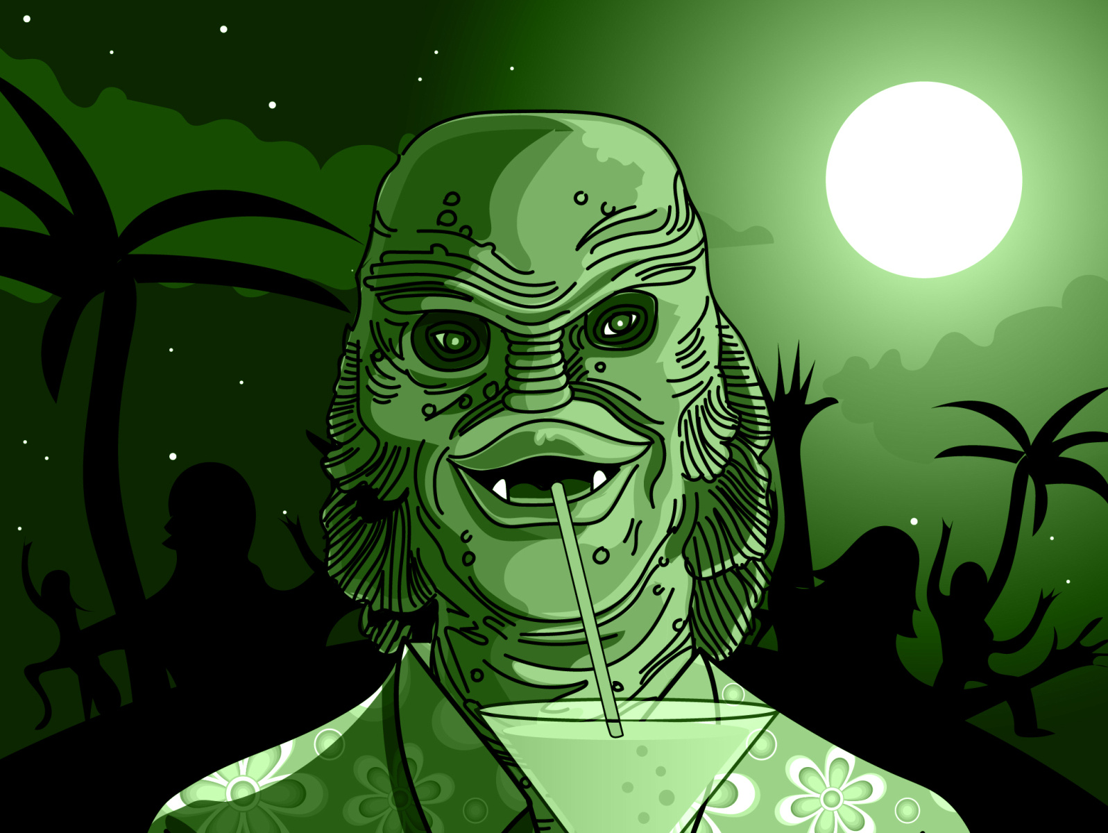 Desert Island Gill (Green test) by Mr. Kitsch on Dribbble
