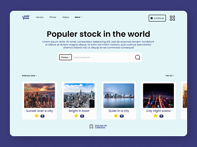 Microstock Website Design