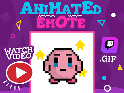 Animated twitch emote Kirby