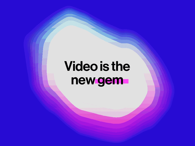 The New Gem ads art gem gif graphics marketing motion motion graphics product video video ads waymark