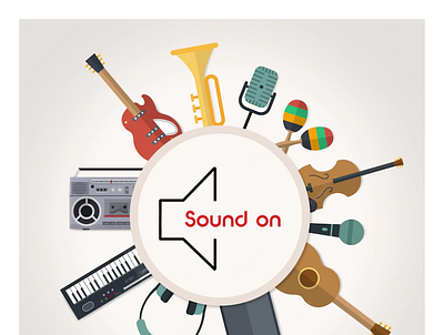 Sound on app branding design graphic design illustration logo typography ui ux vector