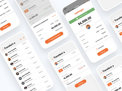 Banregio app bank banking ios mobile ui ui design ux