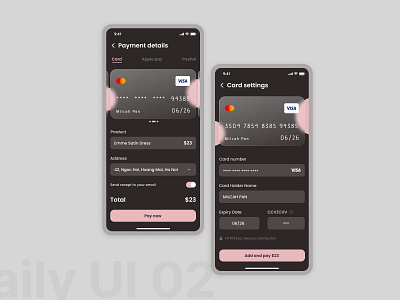 Daily UI 02 | Credit card checkout check out credit card check out daily ui ui uidesign