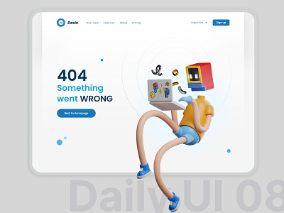 Daily UI 08 | 404 page 404 page daily ui design error page not found page ui uidesign