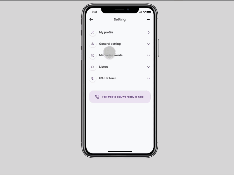 Daily UI 07 | Setting