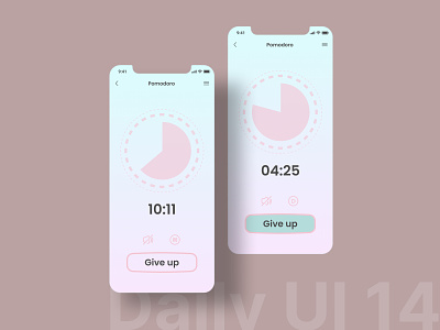 Daily UI 14 | Countdown timer countdown countdown screen daily ui design pomodoro timer timer app timer screen ui uidesign