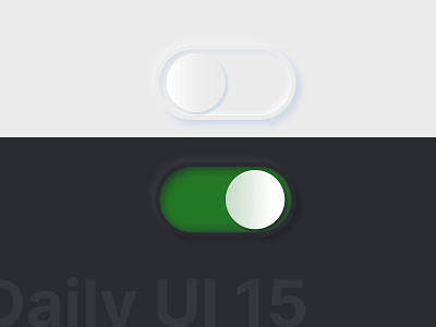Daily UI 15 | On/off switch daily ui design neumorphism switch toggle ui uidesign