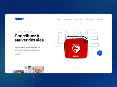 AEDs Philips - Website design minimalist simple typography ui web webdesign website