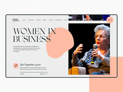 Women in Business - Homepage design font minimalist simple typography ui web webdesign website