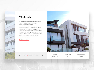 Real Estate Slider architecture building simple slider ui web webdesign website