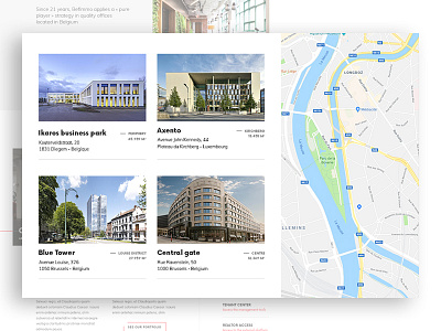 Real Estate Portfolio architecture building simple slider ui web webdesign website