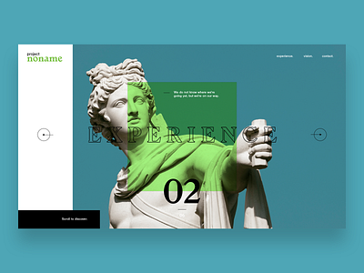 Experience - Slider font minimalist ui web webdesign website