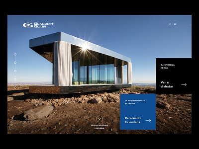 La Casa Del Desierto - Website architecture building minimalist ui webdesign website