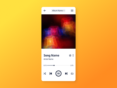 #DailyUI009 - Music Player