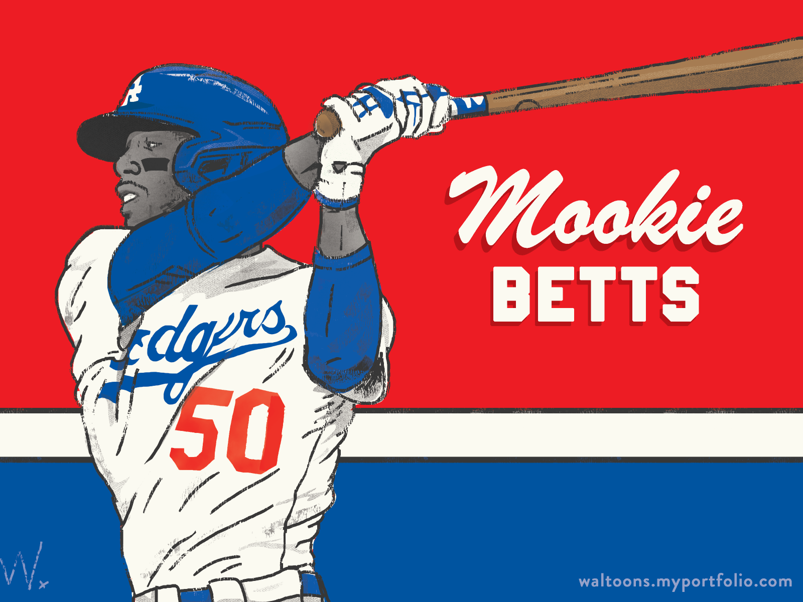 Download Mookie Betts Back Wallpaper