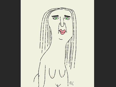 Female Nude w/Green Eyes