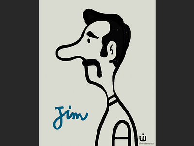 This is Jim cartoon cartoon illustration characterdesign illustration portrait profile