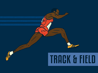 Track & Field: 400m Hurdles athetics athlete hurdles illustration olympian olympics runner sports illustration sprinter