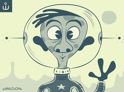 One Thousand Faces #2 advertising character alien cartoon character design illustration