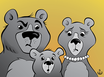 One Thousand Faces 7,8, & 9: WTF Goldilocks? advertising character bears cartoon cartoon illustration character design childrens book illustration editorial illusration kidlitart reactions spot illustration three bears