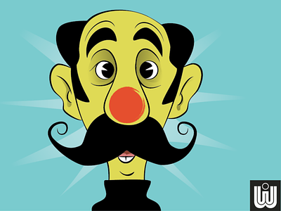 One Thousand Faces No. 11 advertising character cartoon cartoon illustration character design clown movember mustache one thousand faces portrait