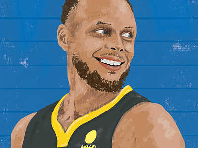 STEPH CURRY: NBA all-time leader 3-pointers made athlete basketball golden state warriors illustration nba portrait sportrait sports illustration steph curry