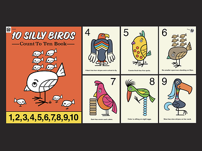 WIP Silly Birds Counting Book