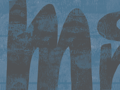 Blue Monday upa style cartoon modern monday blue monday lettering