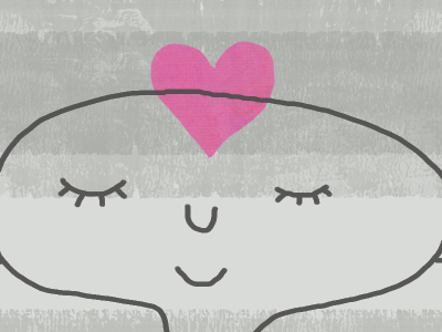 Meditation advertising illustration compassion doodle heart illustration love meditation positive psychology spot illustration stick figure valentine