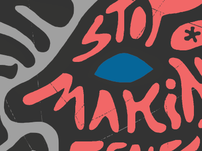 Talking Heads: Stop Making Sense album art cover art illustration lettering talking heads