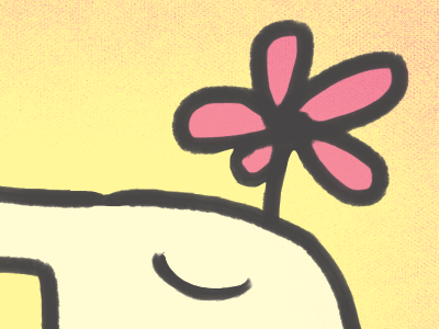 Mr. Springtime advertising character cartoon cartoon modern character design flower illustration silly spring upa style
