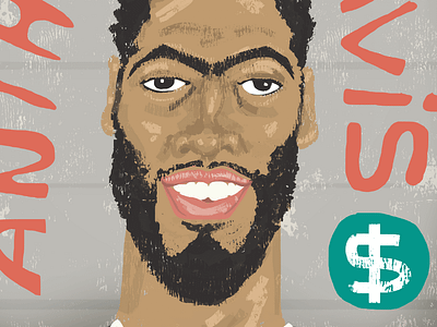 Anthony Davis Caricature anthony davis basketball player caricature illustration nba sports illustration