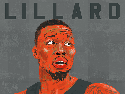 Damian Lillard all star basketball player damian lillard lillard nba nba all star portland portrait rip city sports illusration sports illustrated trail blazers