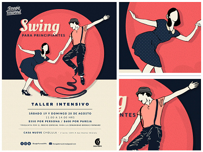Cartel Swing - Boogie Forward cartel design graphic design illustration
