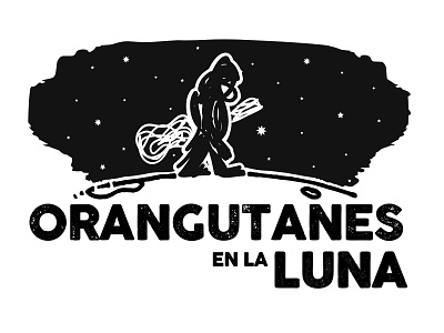 Orangutanes en la Luna branding design graphic design illustration logo