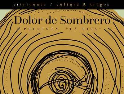 Dolor de Sombrero en Estridente cartel design graphic design illustration