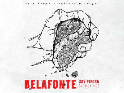 Belafonte Soy Piedra cartel design graphic design illustration