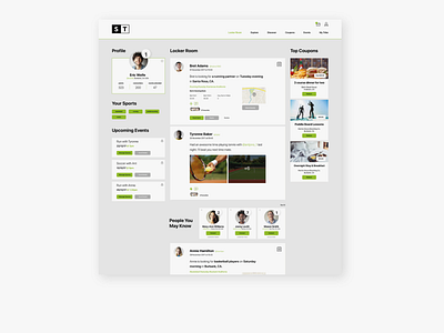 Sports Tribe - Browser UI