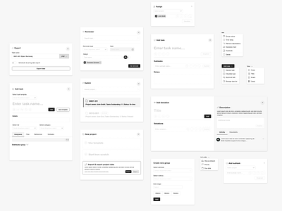 Lean Project Management System - Component Stack