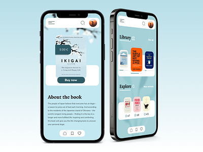 App Design Concept︱E-book reading app design branding design typography ui