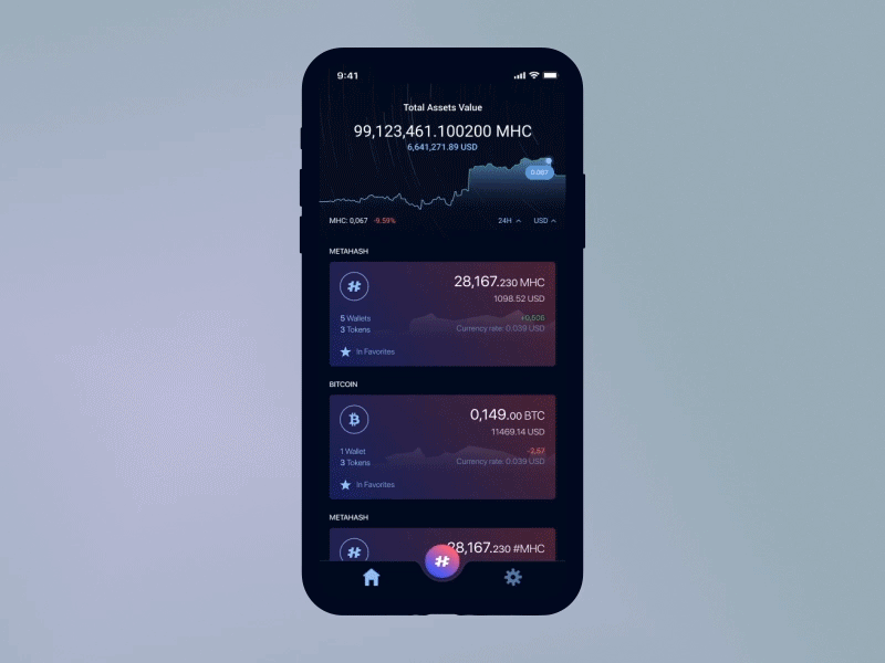 Cryptocurrency Wallet Transaction UI