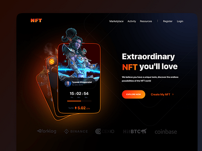 NFT Marketplace graphic design ui webdesign