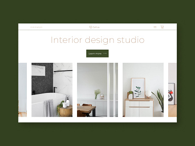 Interior design studio concept #2 concept design homepage mainpage ui uxuidesign web design