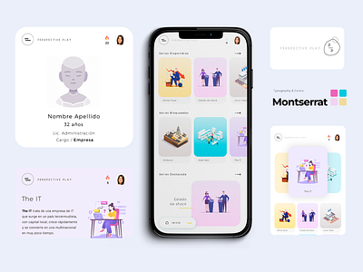 Perspective Play graphic design ui