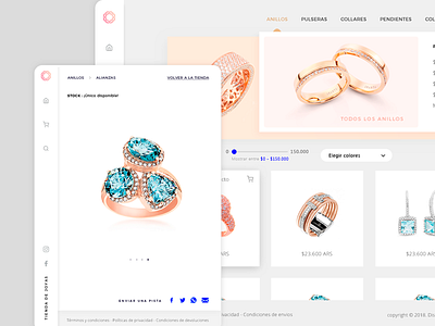 Tienda de Joyas branding dashboard ui